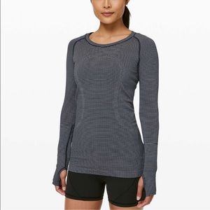 Lululemon swiftly tech long sleeve shirt stripe